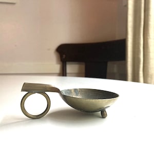 vintage deco metal ash tray