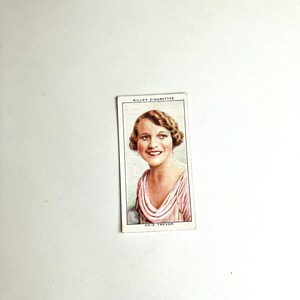 vintage 1930’s tobacco card Enid Trevor radio celebrities