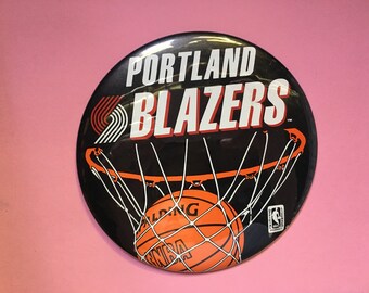 portland trail blazers giant pinback button
