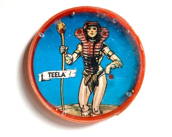 vintage *cracked* teela masters of the universe MOTU hand skill ballgame she-ra shera heman he man