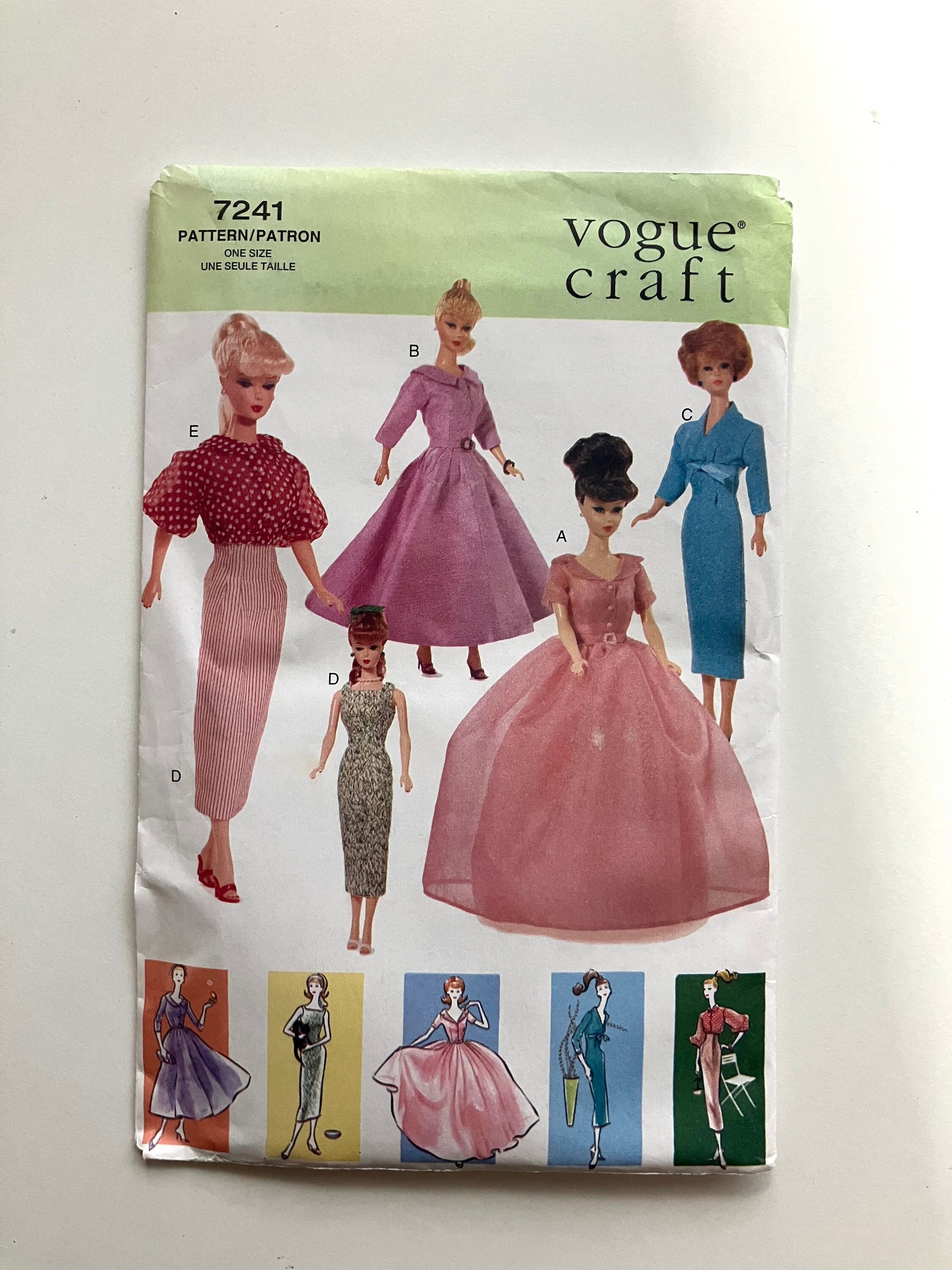 Vogue barbie patterns hotsell