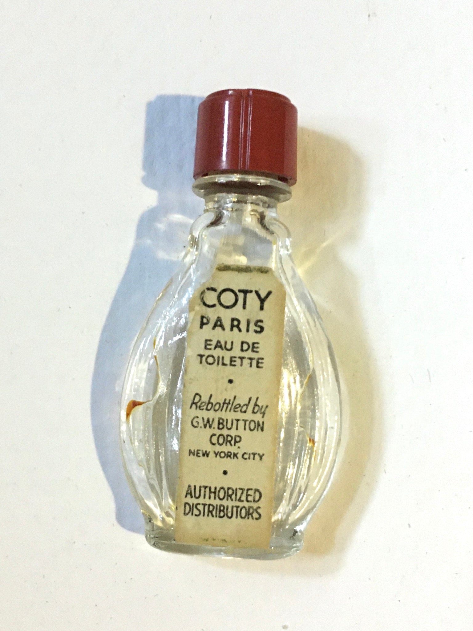 Tiny Very Rare 1910's S Vintage Coty Eau De Toilette Perfume
