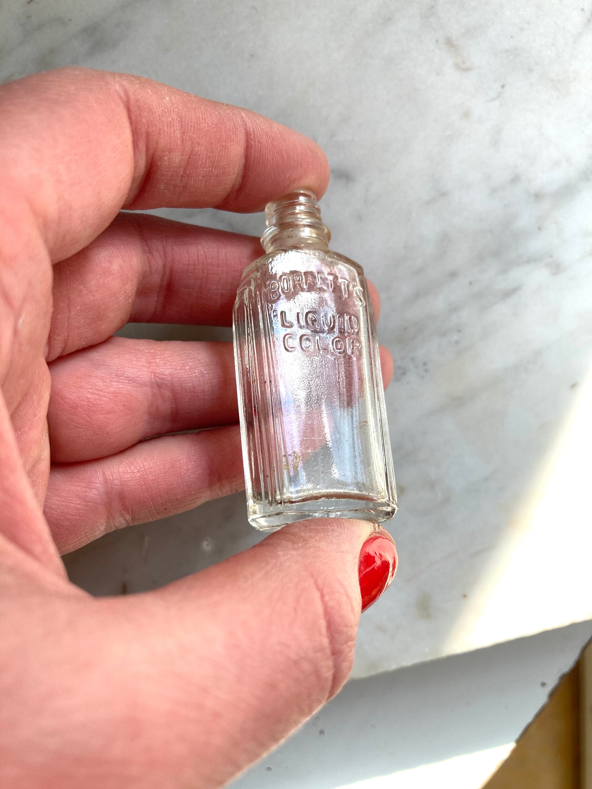 Antique tiny bottle liquid color Etsy