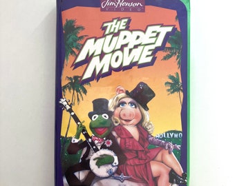 vhs muppets movie in clamshell box with green lining