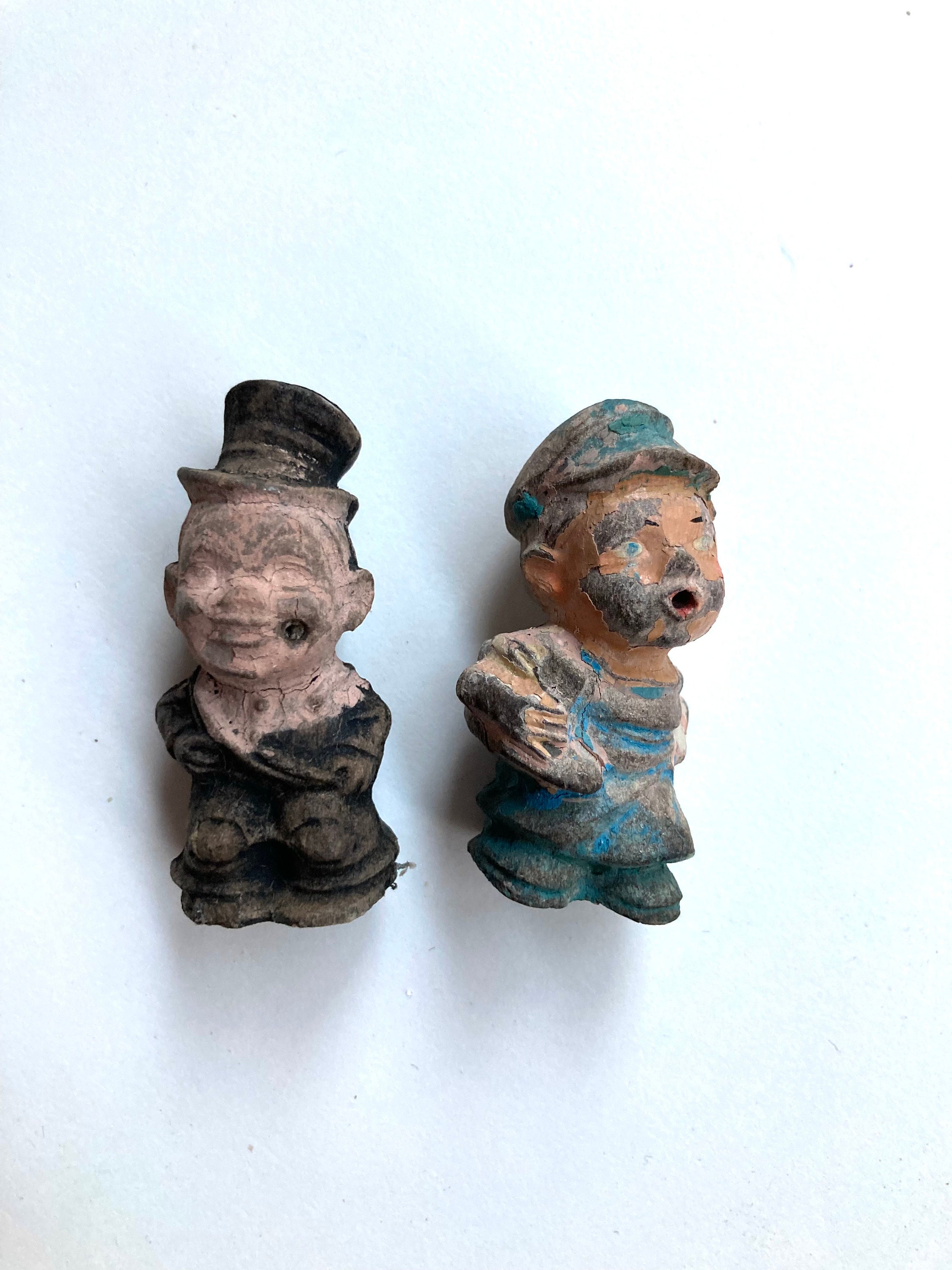 Two Vintage Little Rubber Toys, Smokey Joe Novelty That Used to