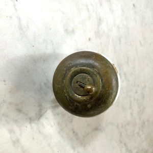 vintage ceramic and brass electric switch