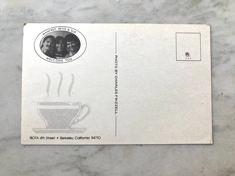 vintage bettes ocean view diner berkeley california postcard