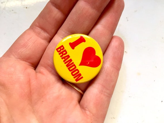 90210 i heart brandon pinback button 90’s - image 1