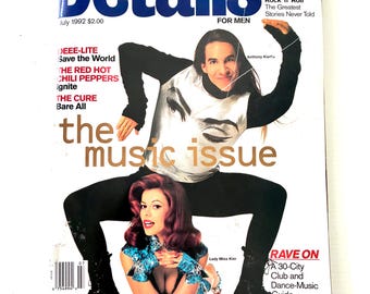 vintage details magazine with the lady miss kier of deelite and anthony kiedis july 1992