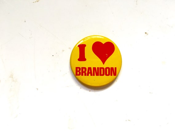 90210 i heart brandon pinback button 90’s - image 2