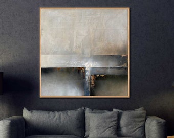 Large Abstract Painting on Canvas, Modern Wall Decor, 40x40, The Pathway