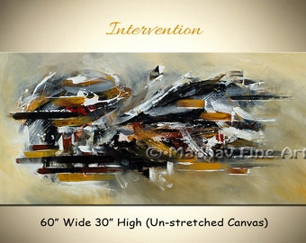 Origineel schilderij op doek, originele abstracte canvas kunst, doek groot, schilderen interieur, canvas kunst origineel, door Madhav abstracte serie