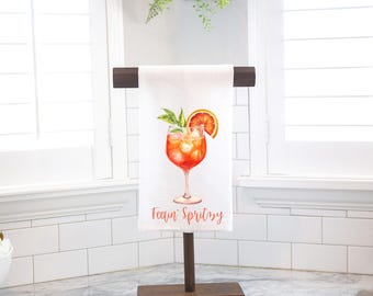 Feelin' Spritzy Aperol Spritz Flour Sack Tea Towel - Hostess Gift - Housewarming Gift