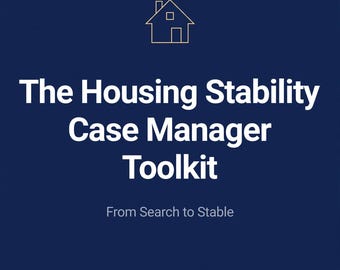 Housing Case Manager Toolkit | Landlord Outreach Guide, Housing Search Log, Eviction Prevention & Fillable Templates PDF
