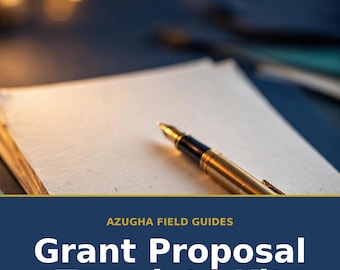 Grant Proposal Template for Nonprofits | Grant Writing Kit: Logic Model, Budget, Letter of Inquiry & LOI Templates PDF