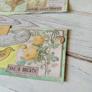 Handmade Altered Junk Journal Index Cards