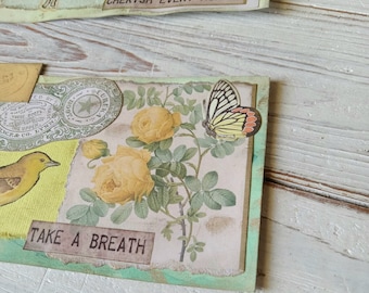 Handmade Altered Junk Journal Index Cards