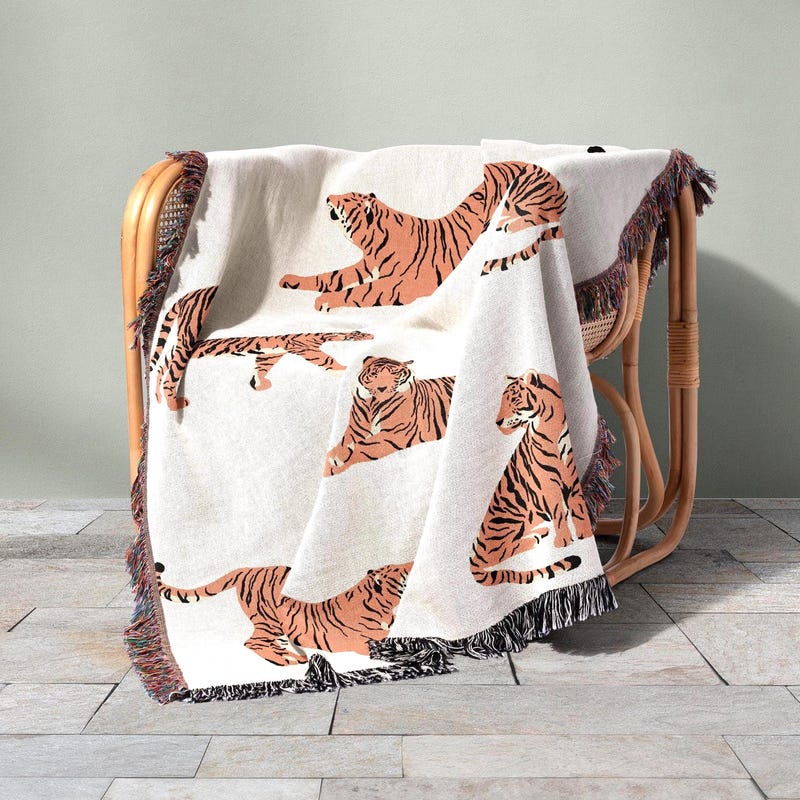 Blankets With Tiger Print - Etsy