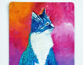 Art Magnet "Cloud Cat" Cat Art 3.5" x 5"