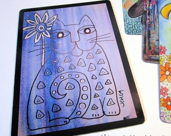 Art Magnet Cat's Got the Blues 3.5" x 5"