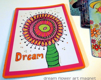 Art Magnet Dream Flower 3.5" x 5"