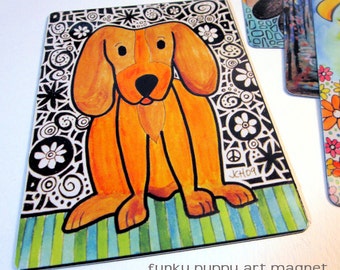 Art Magnet Funky Puppy 3.5" x 5"