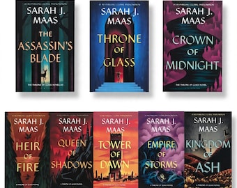 Throne of Glass 8-Book Set, Sarah J. Maas Fantasy Romance Collection