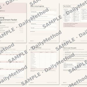 Listing Appointment Packet Printable | Seller Consult Agenda Prep Checklist CMA Notes for Real Estate Agents PDF Download