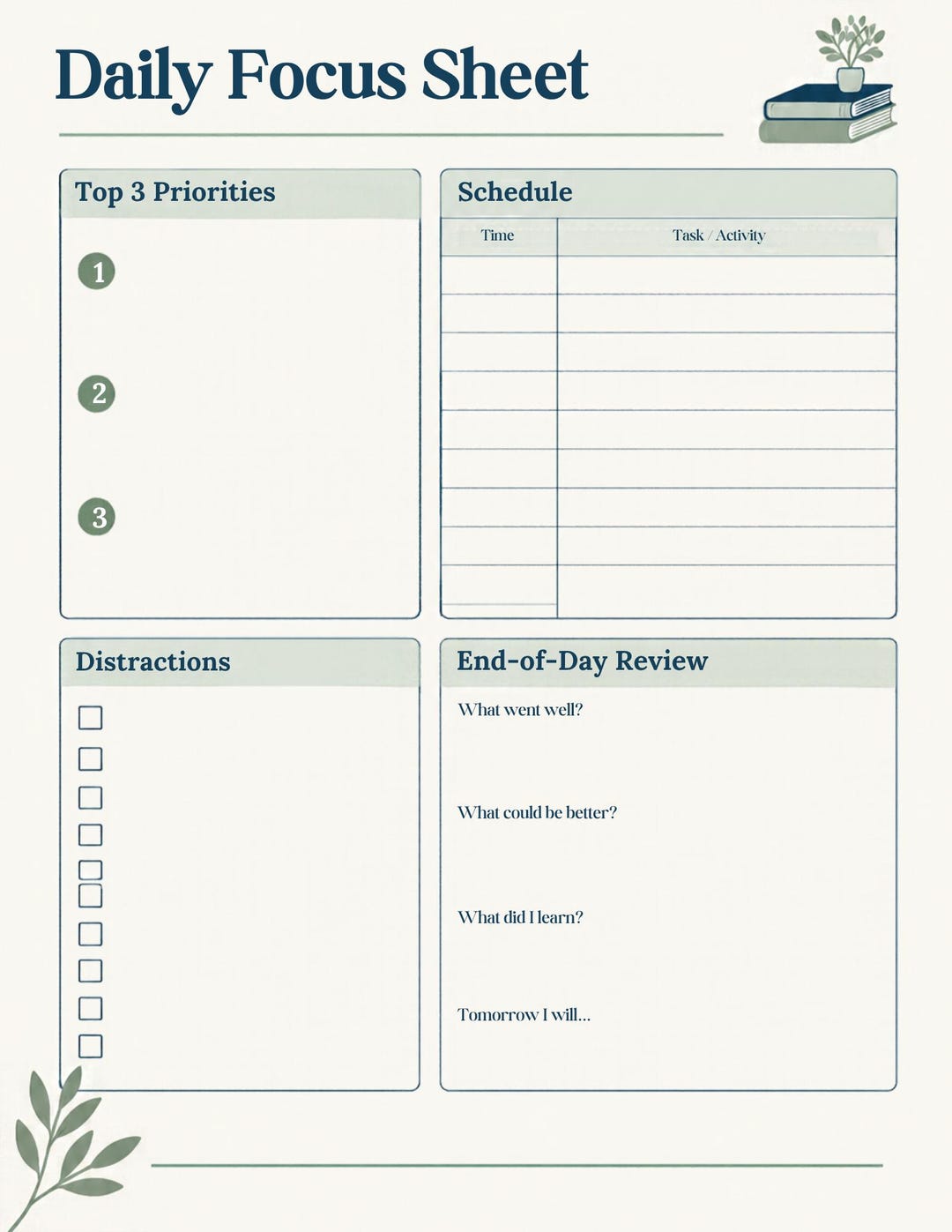 Student Study Planner Bundle, Printable Study Schedule, Homework ...
