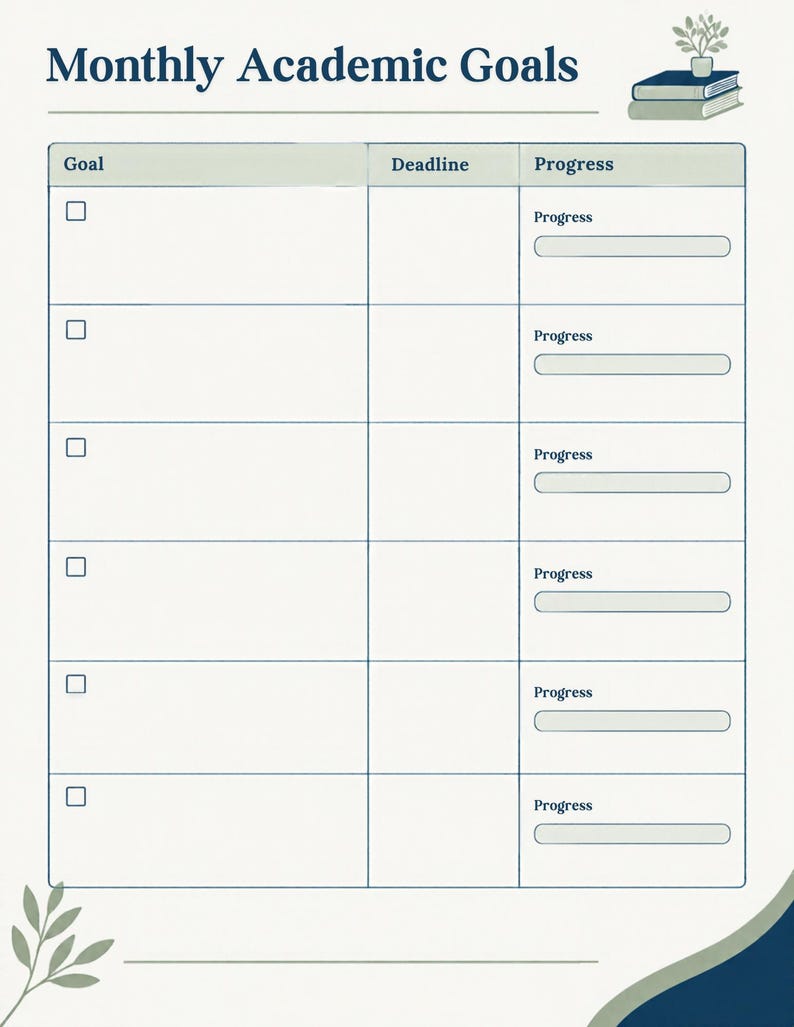 Student Study Planner Bundle, Printable Study Schedule, Homework ...