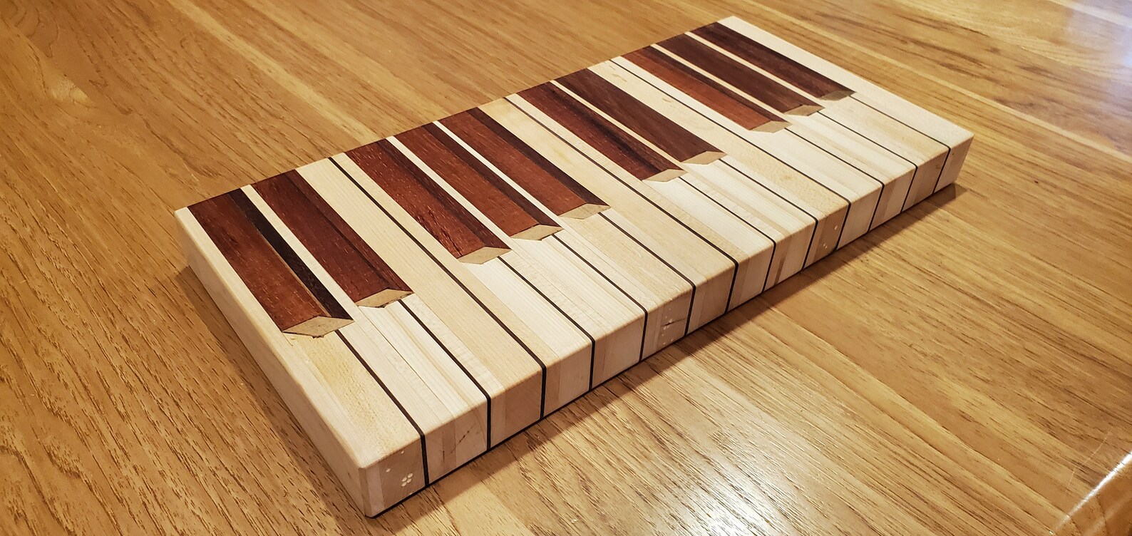 Piano Keyboard CuttingServing Board Etsy