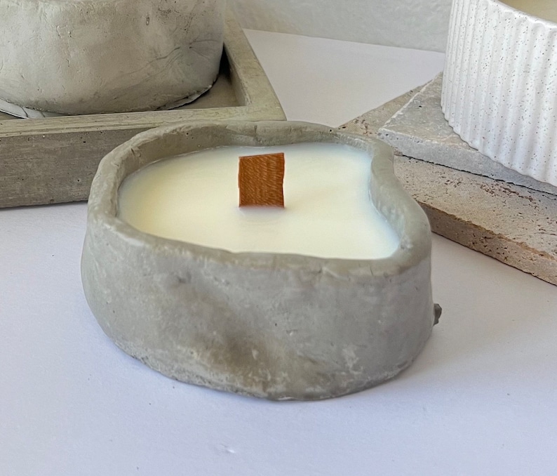 Concrete Candle Vessel Etsy