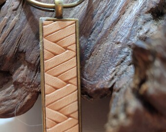 Keychain with Leather