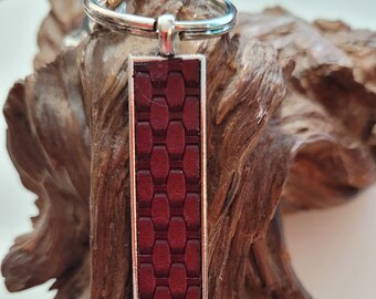 Keychain with Leather