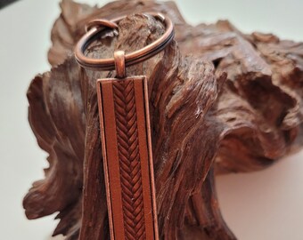 Keychain with Leather