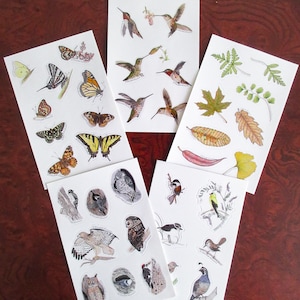 Five Sheets of Nature Stickers image 1