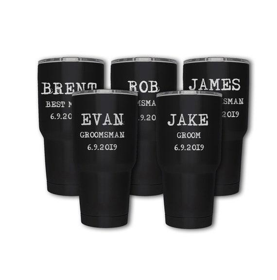 groomsmen yeti cups