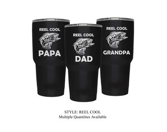 Best Seller Personalized Tumbler Father's Day Gift Custom Beer Cup 30oz Reel Cool Dad Tumbler 20oz Stainless Steel Cup Wedding Gift For Him