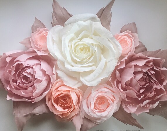 paper flower wall display girl nursery wall decor garden party photo booth crepe paper wall flowers baby shower flower backdrop paper flower plant care