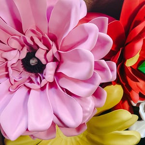 Giant foam flowers. Waterproof large flower display. Eva foam huge flowers. Giant daisy, sunflower and peony flowers. Easter, Tea party
