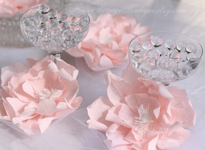 Paper Peony Decorations Set Of 3 Flowers Girl Baby Shower Etsy