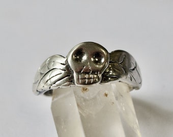 Winged Death’s Head Ring
