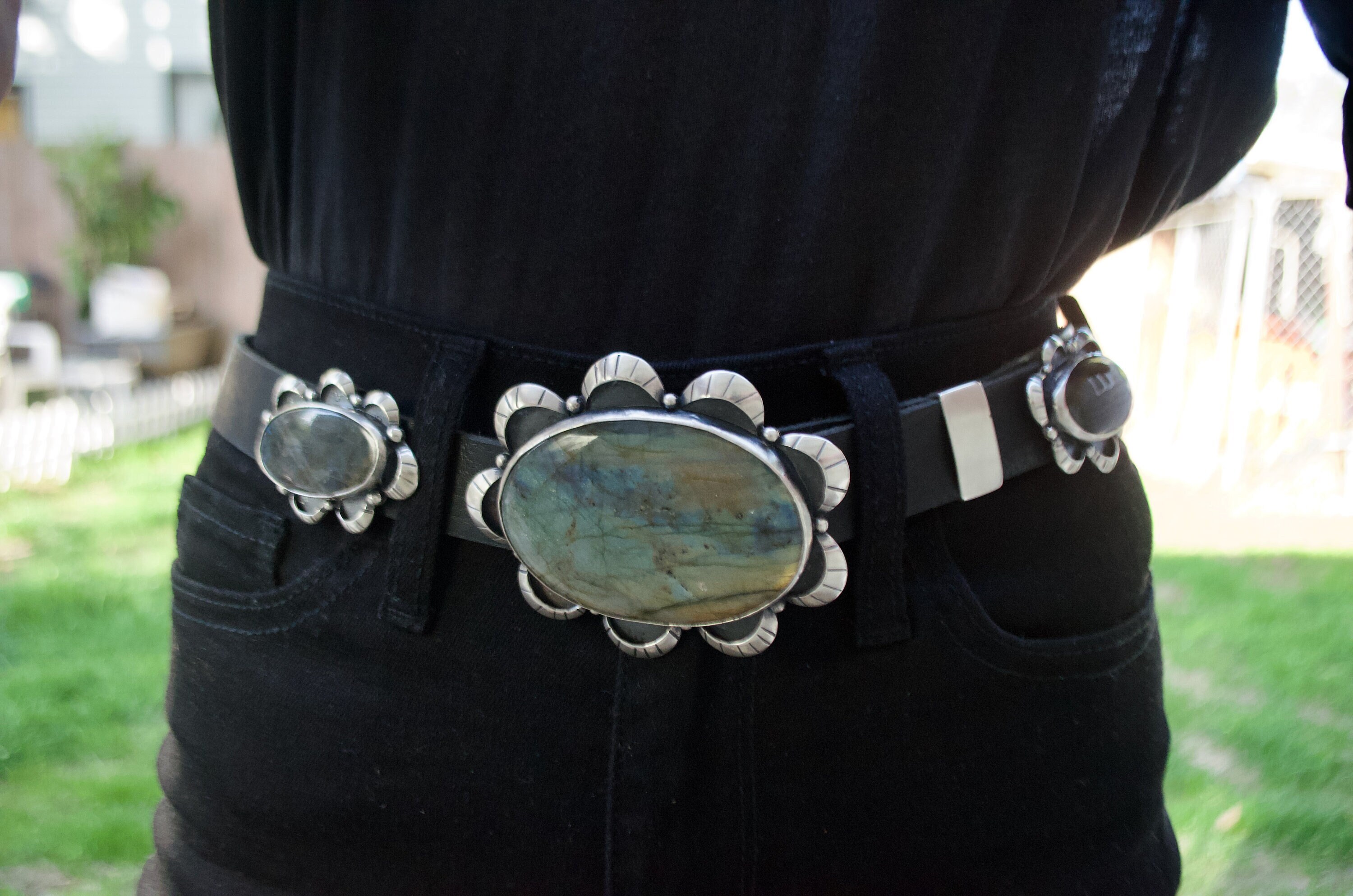 Labradorite Statement Belt