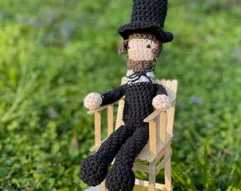 President Abraham Lincoln - Stuffed Doll - Amigurumi Doll