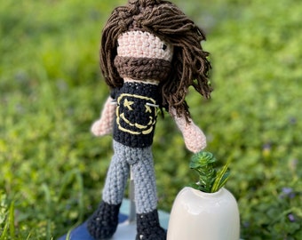 Dave Grohl Stuffed Doll - Celebrate Nirvana or Foo Fighters