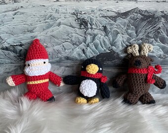 Winter Creatures - Penguin, Reindeer, Polar Bear, Gnome - Holiday Cheer