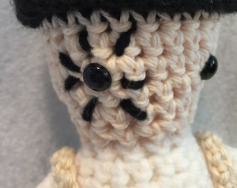 Droog from A Clockwork Orange - Droog Stuffed Creature - Droog Stuffed Animal -  Amigurumi Droog Toy - Crochet Droog Toy