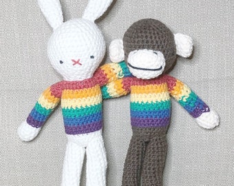Bunny Amigurumi Stuffed Animal Baby Shower Gift