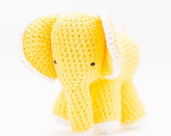 Elephant Stuffed Animal - Crochet Elephant Toy - Amigurumi Elephant - Baby Gift - Shower Gift