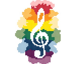 Rainbow Treble Clef